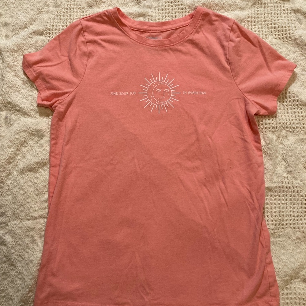 Cat&Jack Coral Graphic Tee Size XL/14